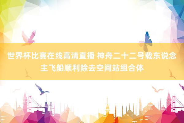 世界杯比赛在线高清直播 神舟二十二号载东说念主飞船顺利除去空间站组合体