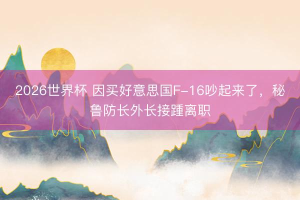 2026世界杯 因买好意思国F-16吵起来了，秘鲁防长外长接踵离职